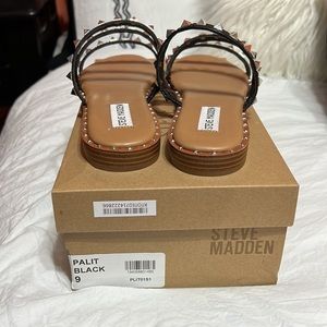 Steve Madden Palit Black Sandals — size 9